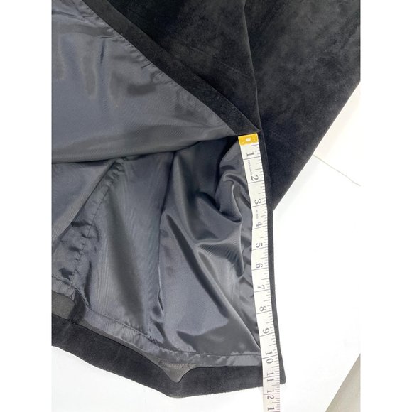 Kate Hill Black suede column skirt size 4 69d - Picture 9 of 14